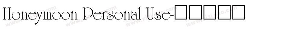 Honeymoon Personal Use字体转换